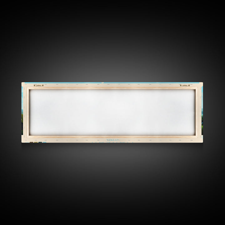 Panoramic Travel Poster Maneah, Guinea Canvas Print, Maneah, Guinea Painting, Guinea Art, Maneah Travel Art, Guest Room Painting