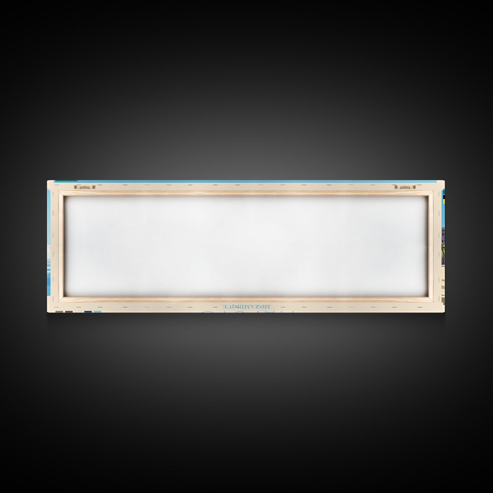 Maputo, Mozambique Travel Poster Panoramic Canvas Print, Maputo, Mozambique Painting, Mozambique Art, Maputo Travel Art, Guest Room Painting