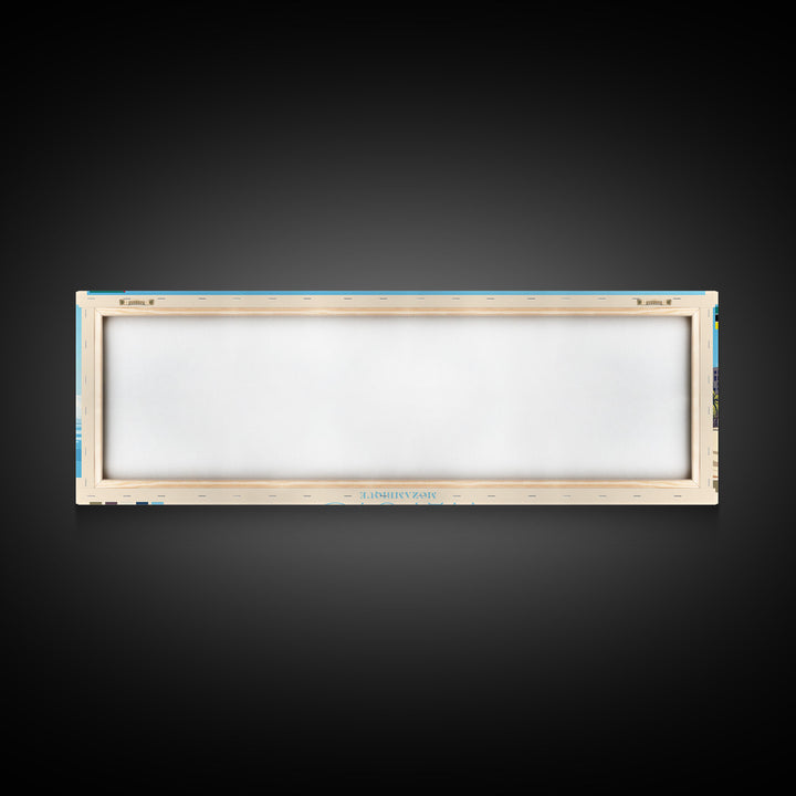 Maputo, Mozambique Travel Poster Panoramic Canvas Print, Maputo, Mozambique Painting, Mozambique Art, Maputo Travel Art, Guest Room Painting