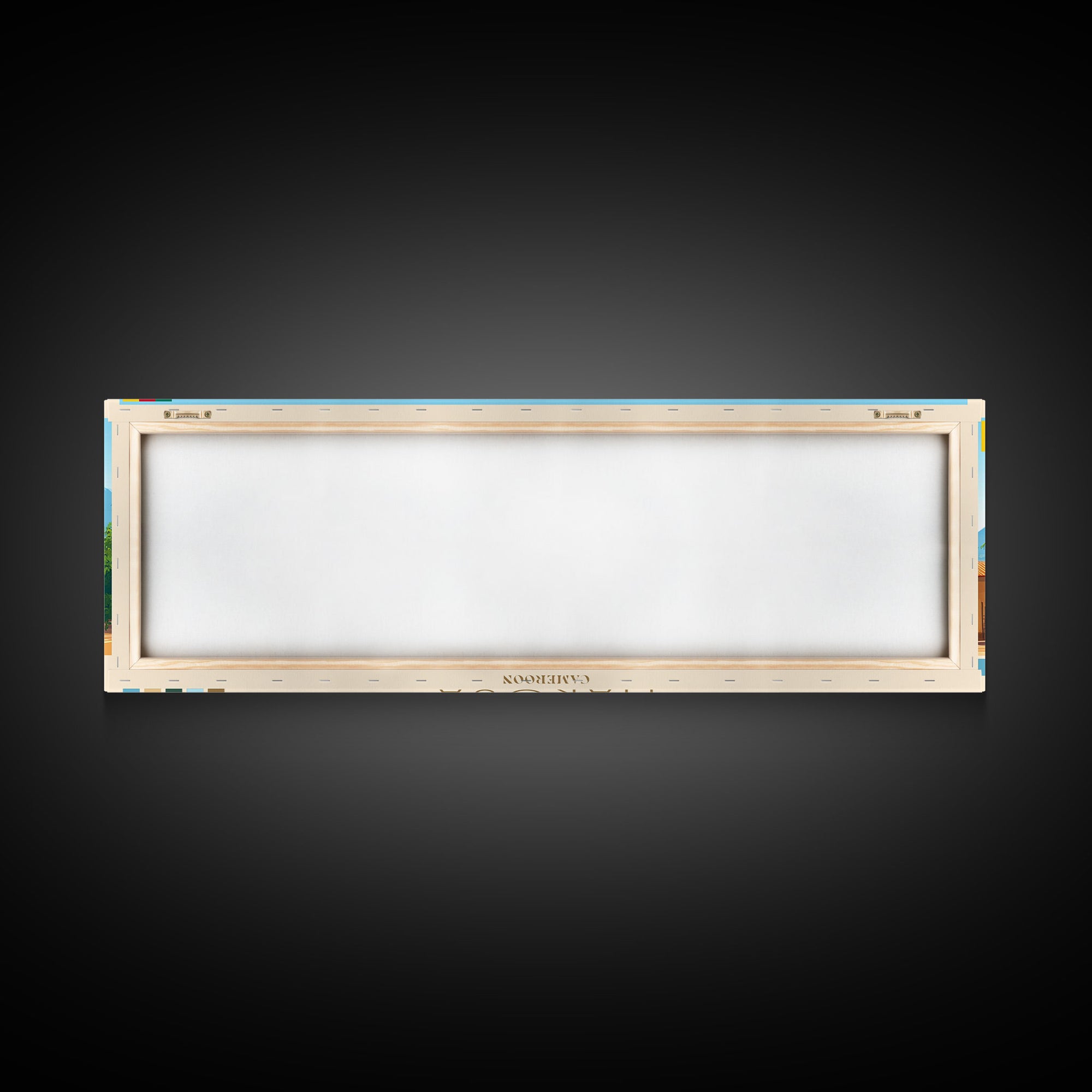 Maroua, Cameroon Panoramic Travel Poster Canvas Print, Maroua, Cameroon Painting, Cameroon Art, Maroua Panoramic Travel Art, Travel Painting