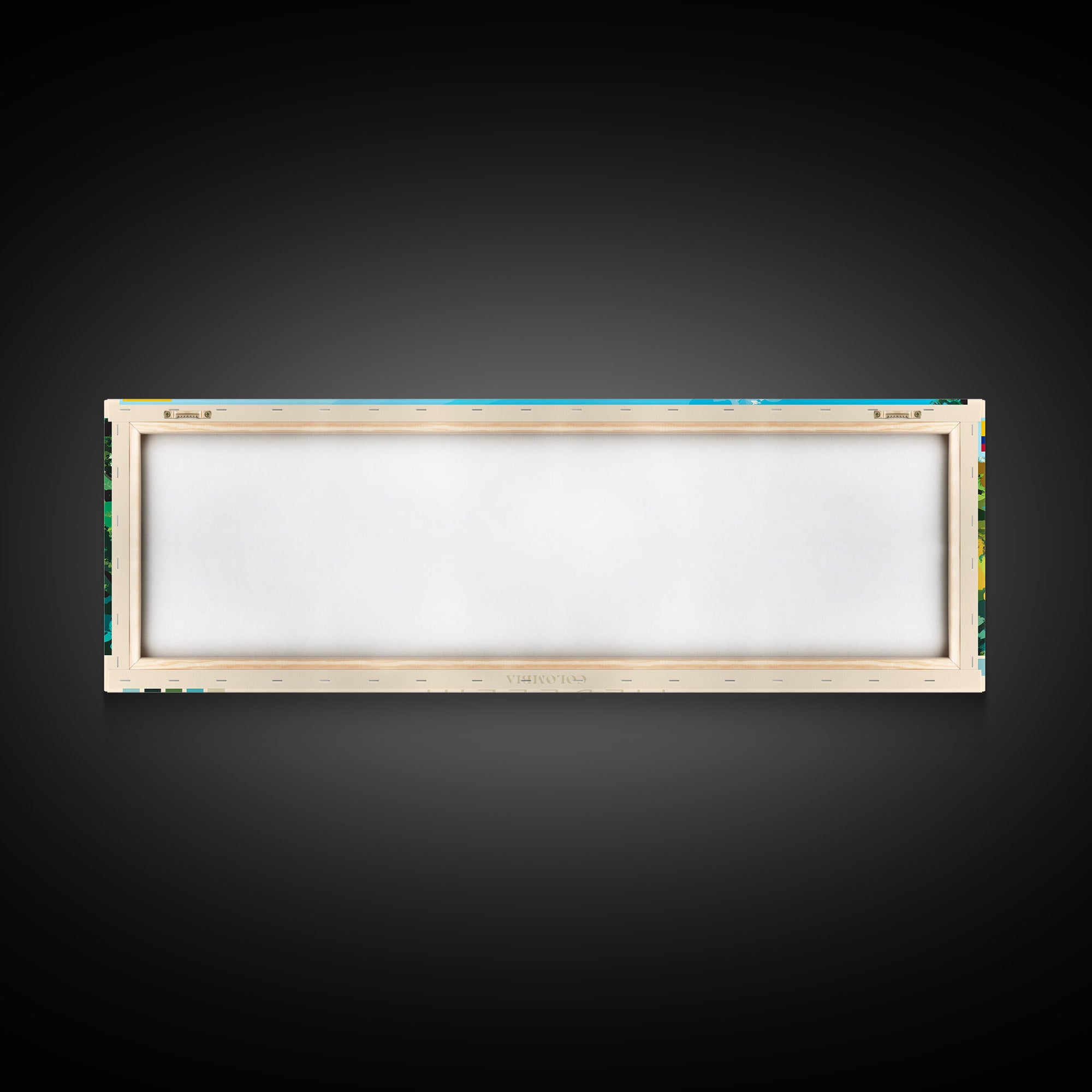 Medellin, Colombia Panoramic Travel Poster Canvas Print, Medellin, Colombia Painting, Colombia Art, Medellin Travel Art, Guest Room Painting