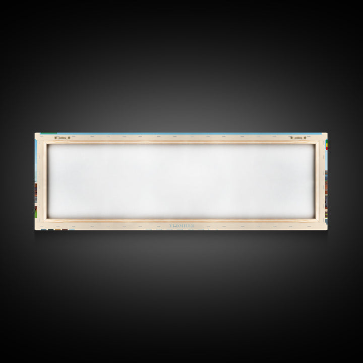 Mekelle, Ethiopia Panoramic Travel Poster Canvas Print, Mekelle, Ethiopia Painting, Ethiopia Art, Mekelle Panoramic Travel Art, Travel Painting