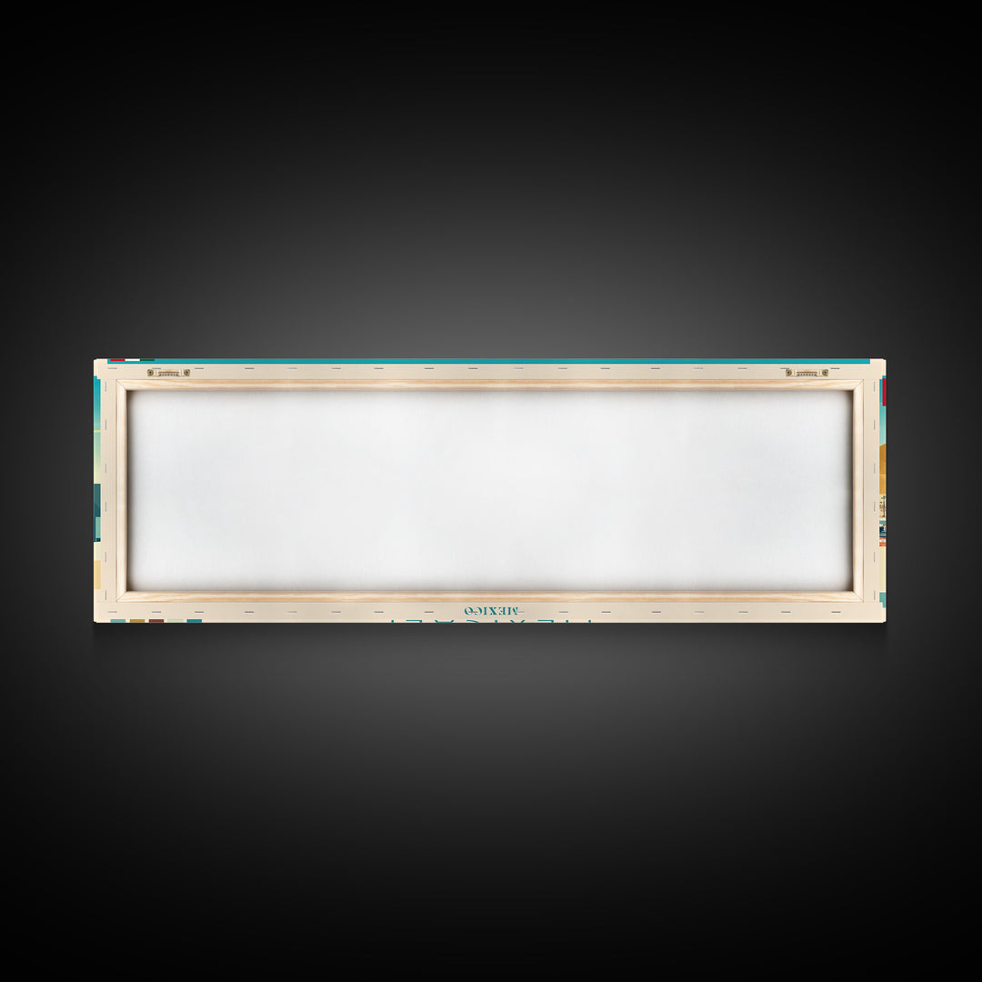 Mexicali, Mexico Panoramic Travel Poster Canvas Print, Mexicali, Mexico Painting, Mexico Art, Mexicali Panoramic Travel Art, Travel Painting