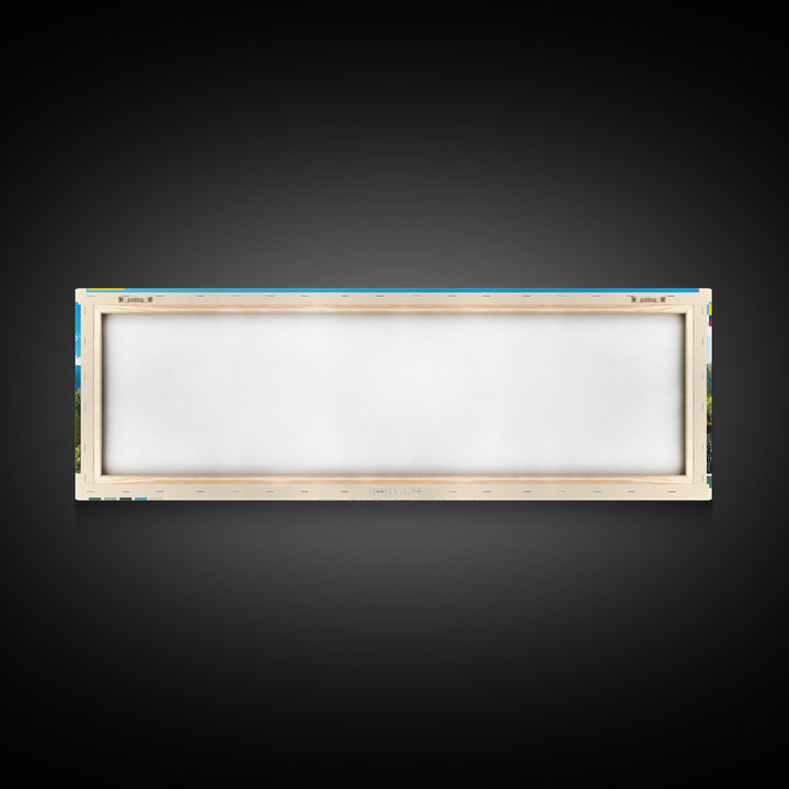 Panoramic Travel Poster Milagro, Ecuador Canvas Print, Milagro, Ecuador Painting, Ecuador Art, Milagro Travel Art, Guest Room Painting