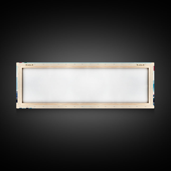 Panoramic Travel Poster Monterrey, Mexico Canvas Print, Monterrey, Mexico Painting, Mexico Art, Monterrey Travel Art, Guest Room Painting