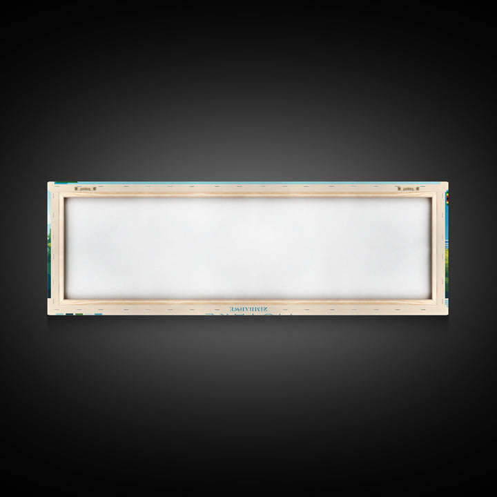 Panoramic Travel Poster Mutare, Zimbabwe Canvas Print, Mutare, Zimbabwe Painting, Zimbabwe Art, Mutare Travel Art, Guest Room Painting