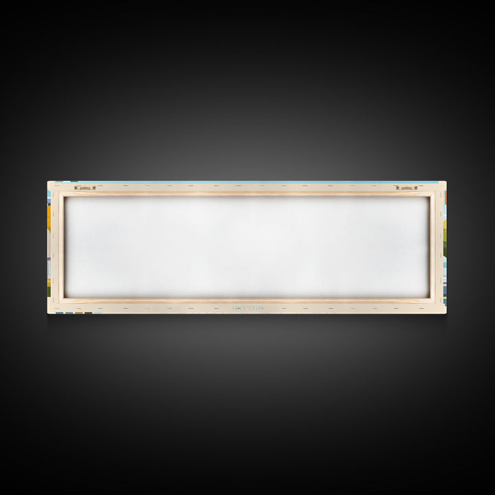 Newtownards, Ireland Travel Poster Panoramic Canvas Print, Newtownards, Ireland Painting, Ireland Art, Newtownards Travel Art, Guest Room Painting