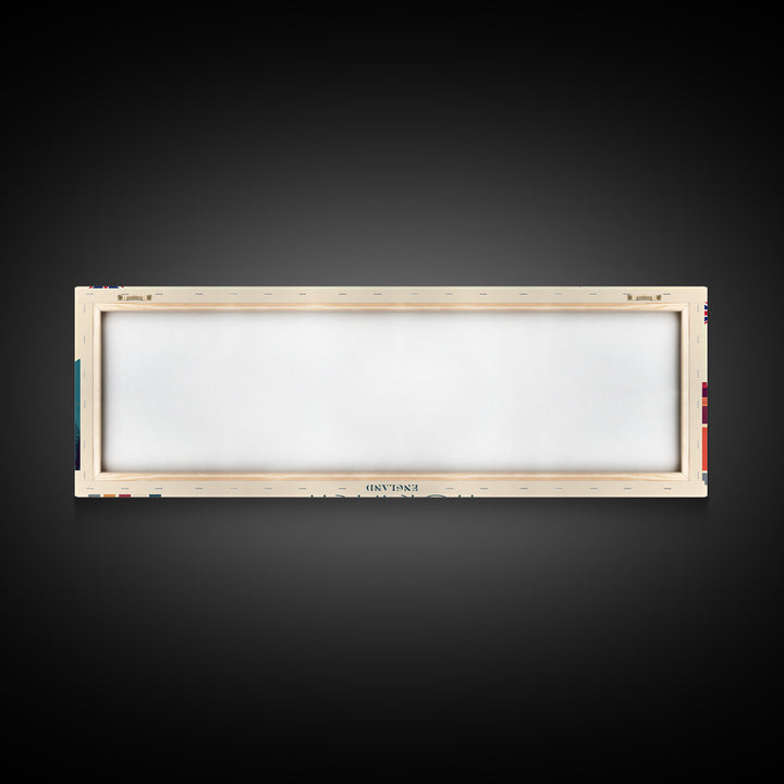 Panoramic Travel Poster Norwich, England Canvas Print, Norwich, England Painting, England Art, Norwich Travel Art, Guest Room Painting