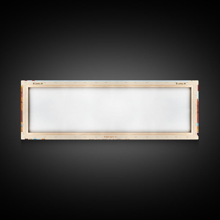 Oshawa, Canada Travel Poster Panoramic Canvas Print, Oshawa, Canada Painting, Canada Art, Oshawa Travel Art, Guest Room Painting