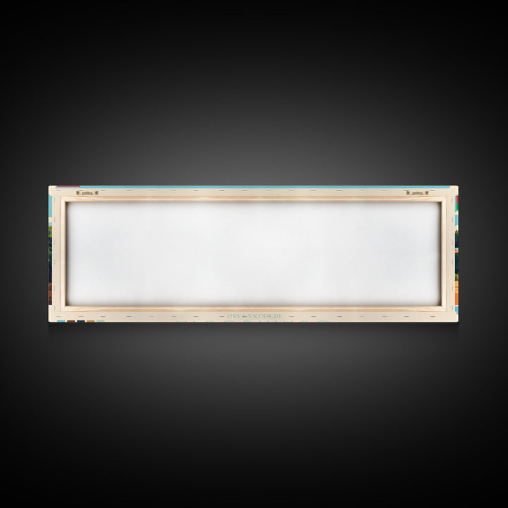 Ouahigouya, Burkina Faso Panoramic Travel Poster Canvas Print, Ouahigouya, Burkina Faso Painting, Burkina Faso Art, Ouahigouya Travel Art, Guest Room Painting