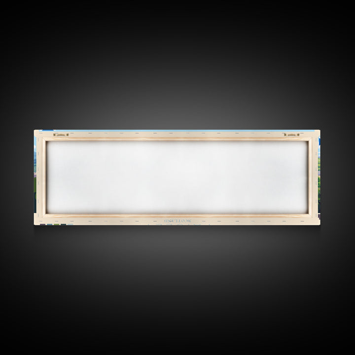 Panoramic Travel Poster Paisley, Scotland Canvas Print, Paisley, Scotland Painting, Scotland Art, Paisley Travel Art, Guest Room Painting