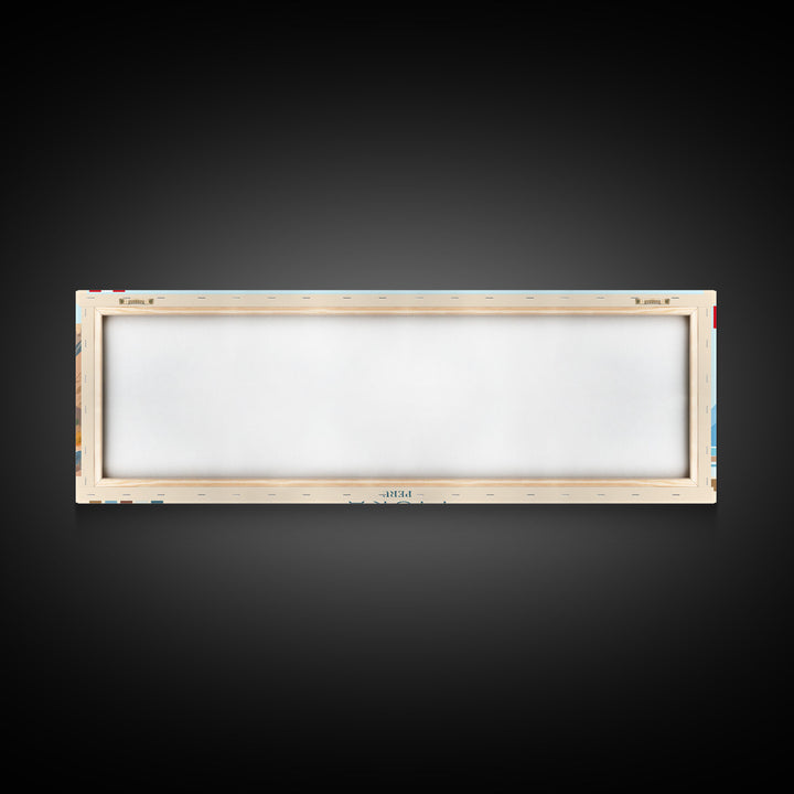 Piura, Peru Panoramic Travel Poster Canvas Print, Piura, Peru Painting, Peru Art, Piura Panoramic Travel Art, Travel Painting