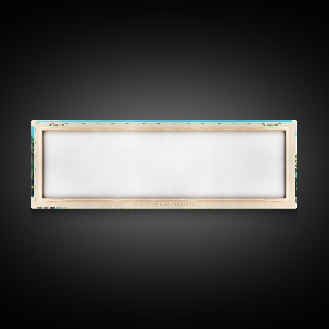 Panoramic Travel Poster Pointe-Noire, Republic of the Congo Canvas Print, Pointe-Noire, Republic of the Congo Painting, Republic of the Congo Art, Pointe-Noire Travel Art, Guest Room Painting