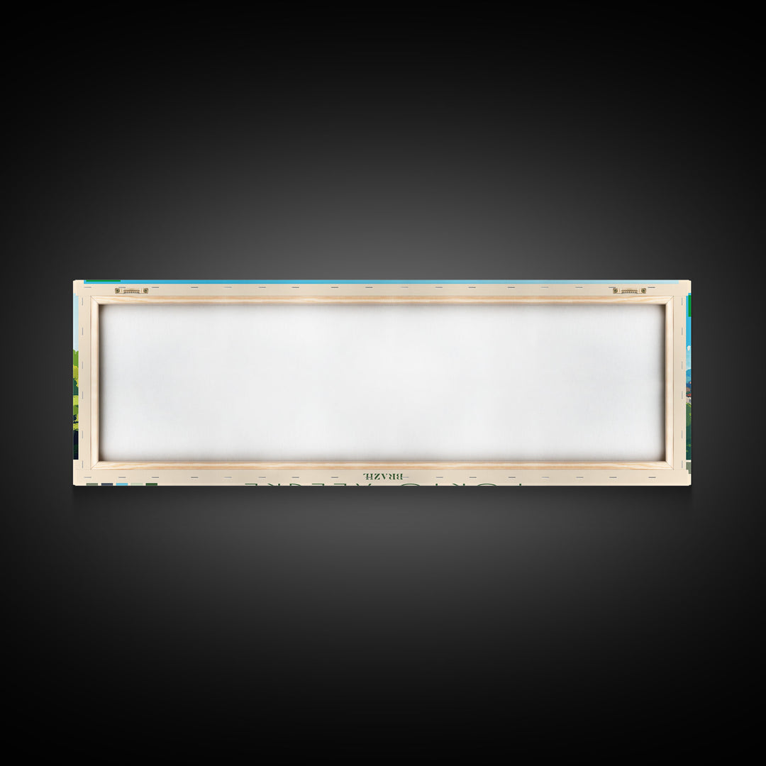 Port Said, Egypt Travel Poster Panoramic Canvas Print, Port Said, Egypt Painting, Egypt Art, Port Said Travel Art, Guest Room Painting