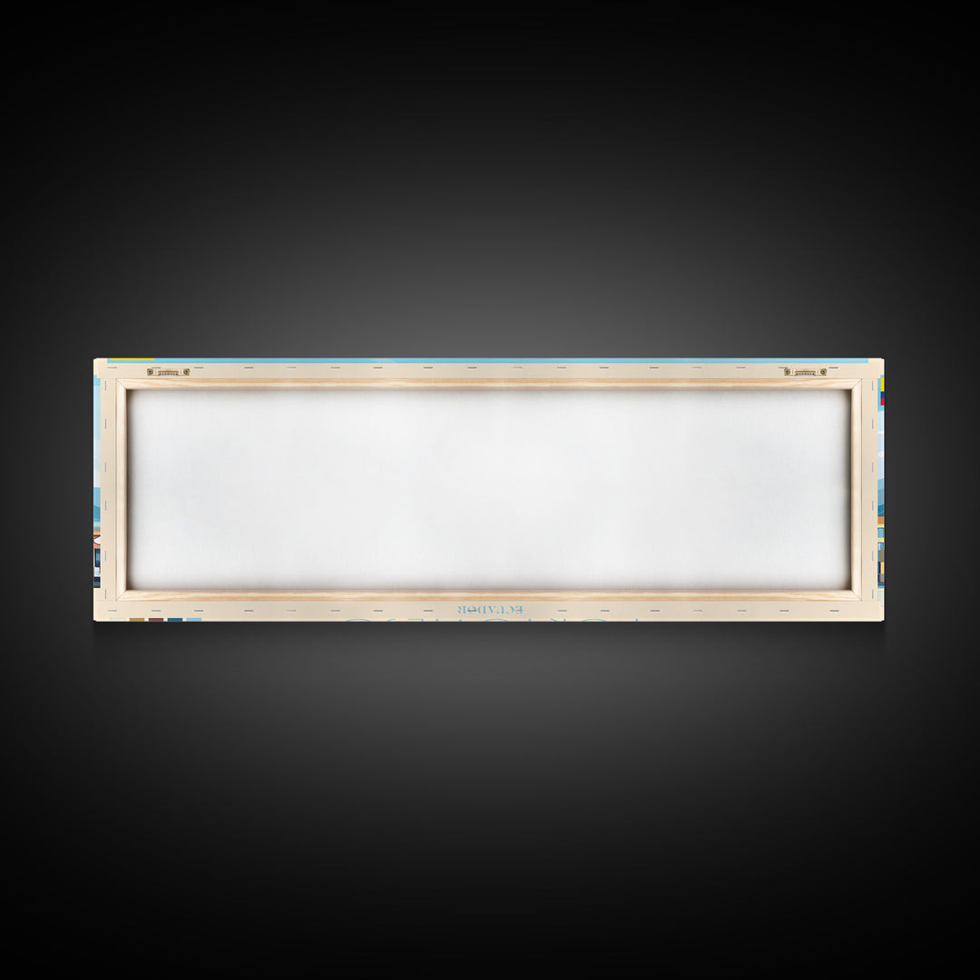 Portsmouth, England Panoramic Travel Poster Canvas Print, Portsmouth, England Painting, England Art, Portsmouth Panoramic Travel Art, Travel Painting