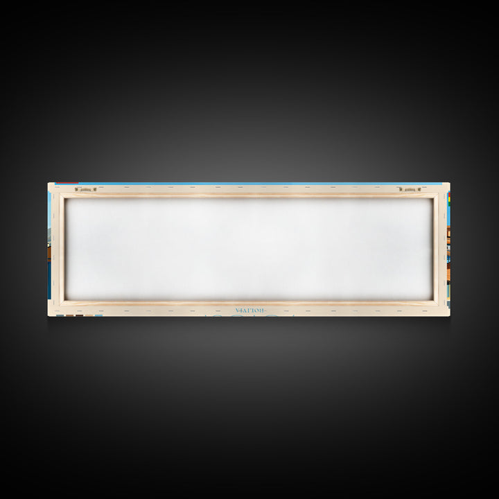 Potosi, Bolivia Panoramic Travel Poster Canvas Print, Potosi, Bolivia Painting, Bolivia Art, Potosi Panoramic Travel Art, Travel Painting