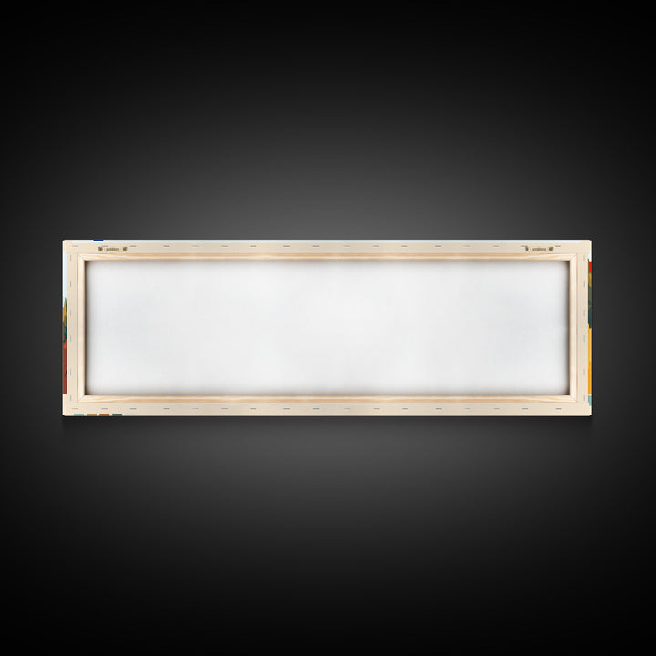 Puente Alto, Chile Panoramic Travel Poster Canvas Print, Puente Alto, Chile Painting, Chile Art, Puente Alto Travel Art, Guest Room Painting