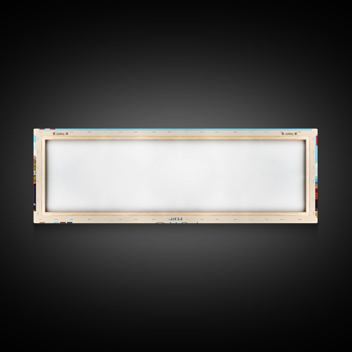 Panoramic Travel Poster Puno, Peru Canvas Print, Puno, Peru Painting, Peru Art, Puno Travel Art, Guest Room Painting