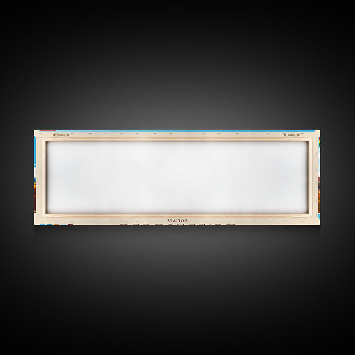 Quillacollo, Bolivia Panoramic Travel Poster Canvas Print, Quillacollo, Bolivia Painting, Bolivia Art, Quillacollo Panoramic Travel Art, Travel Painting