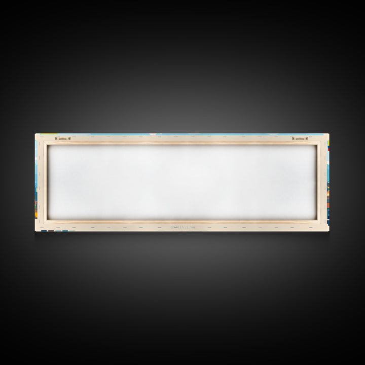 Quito, Ecuador Panoramic Travel Poster Canvas Print, Quito, Ecuador Painting, Ecuador Art, Quito Travel Art, Guest Room Painting