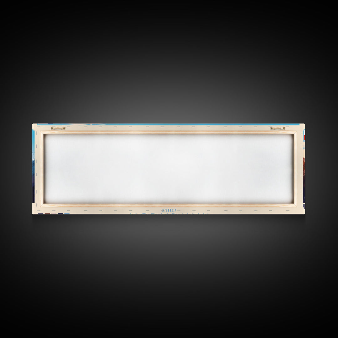 Rancagua, Chile Panoramic Travel Poster Canvas Print, Rancagua, Chile Painting, Chile Art, Rancagua Panoramic Travel Art, Travel Painting