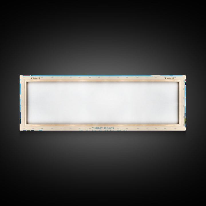 Randburg, South Africa Panoramic Travel Poster Canvas Print, Randburg, South Africa Painting, South Africa Art, Randburg Travel Art, Guest Room Painting