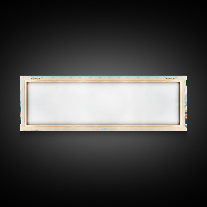 Rawalpindi, Pakistan Panoramic Travel Poster Canvas Print, Rawalpindi, Pakistan Painting, Pakistan Art, Rawalpindi Travel Art, Living Room Painting