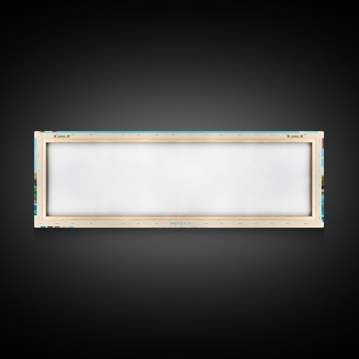 Regina, Canada Panoramic Travel Poster Canvas Print, Regina, Canada Painting, Canada Art, Regina Panoramic Travel Art, Travel Painting