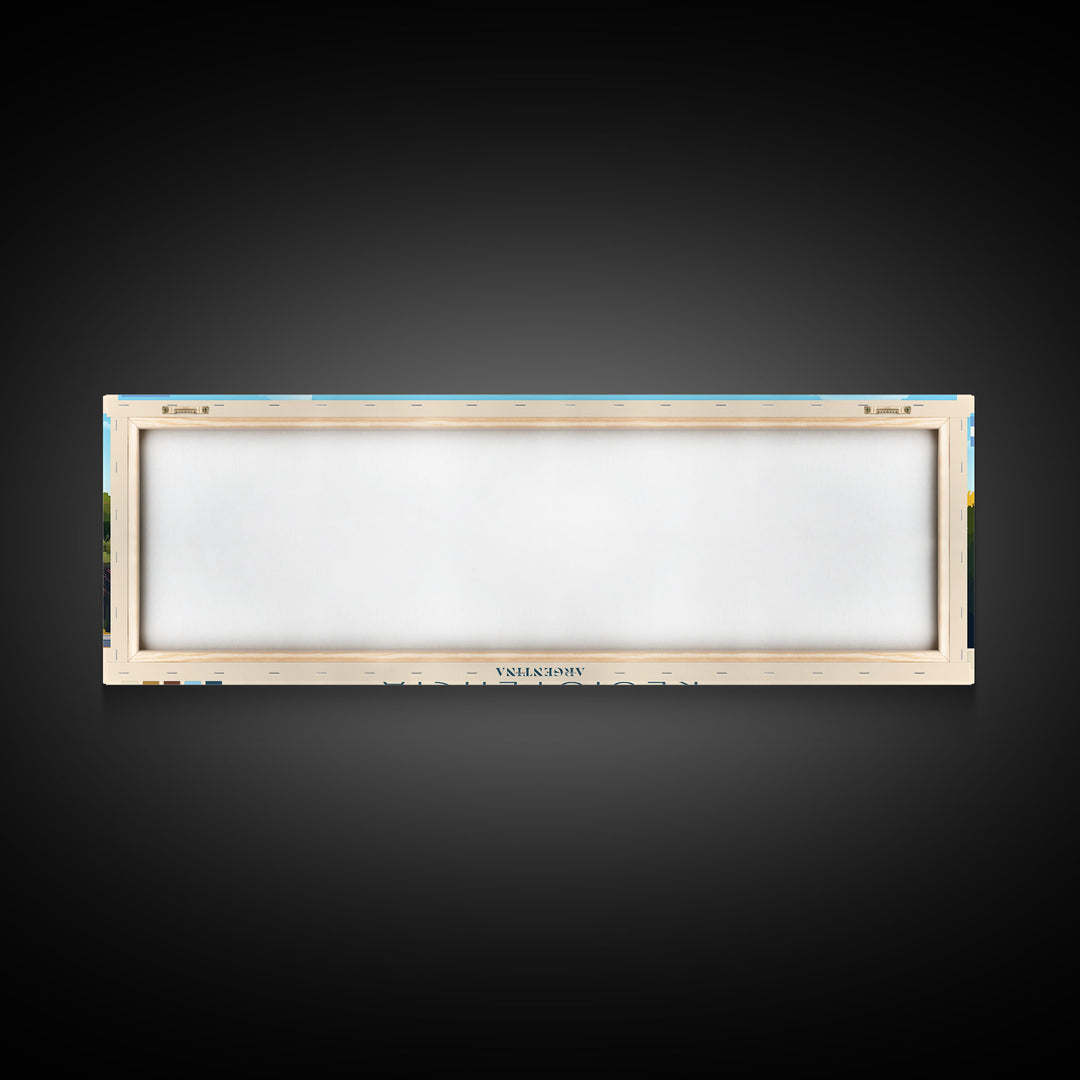 Resistencia, Argentina Panoramic Travel Poster Canvas Print, Resistencia, Argentina Painting, Argentina Art, Resistencia Travel Art, Guest Room Painting