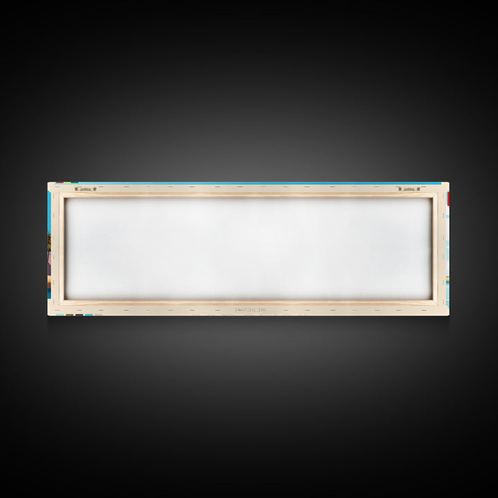 Rufisque, Senegal Panoramic Travel Poster Canvas Print, Rufisque, Senegal Painting, Senegal Art, Rufisque Travel Art, Guest Room Painting