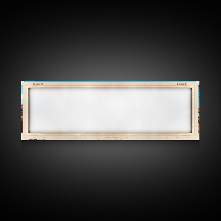 Ruiru, Kenya Panoramic Travel Poster Canvas Print, Ruiru, Kenya Painting, Kenya Art, Ruiru Travel Art, Living Room Painting