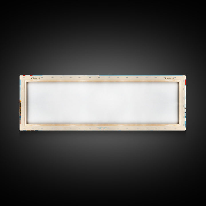 Saint-Jean-sur-Richelieu, Canada Travel Poster Panoramic Canvas Print, Saint-Jean-sur-Richelieu, Canada Painting, Canada Art, Saint-Jean-sur-Richelieu Travel Art, Guest Room Painting