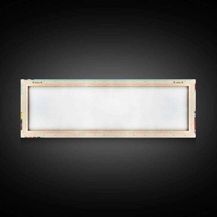 Saltillo, Mexico Panoramic Travel Poster Canvas Print, Saltillo, Mexico Painting, Mexico Art, Saltillo Panoramic Travel Art, Travel Painting