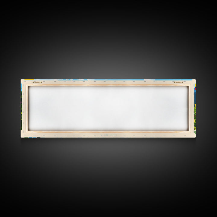 San Juan de Pasto, Colombia Travel Poster Panoramic Canvas Print, San Juan de Pasto, Colombia Painting, Colombia Art, San Juan de Pasto Travel Art, Guest Room Painting