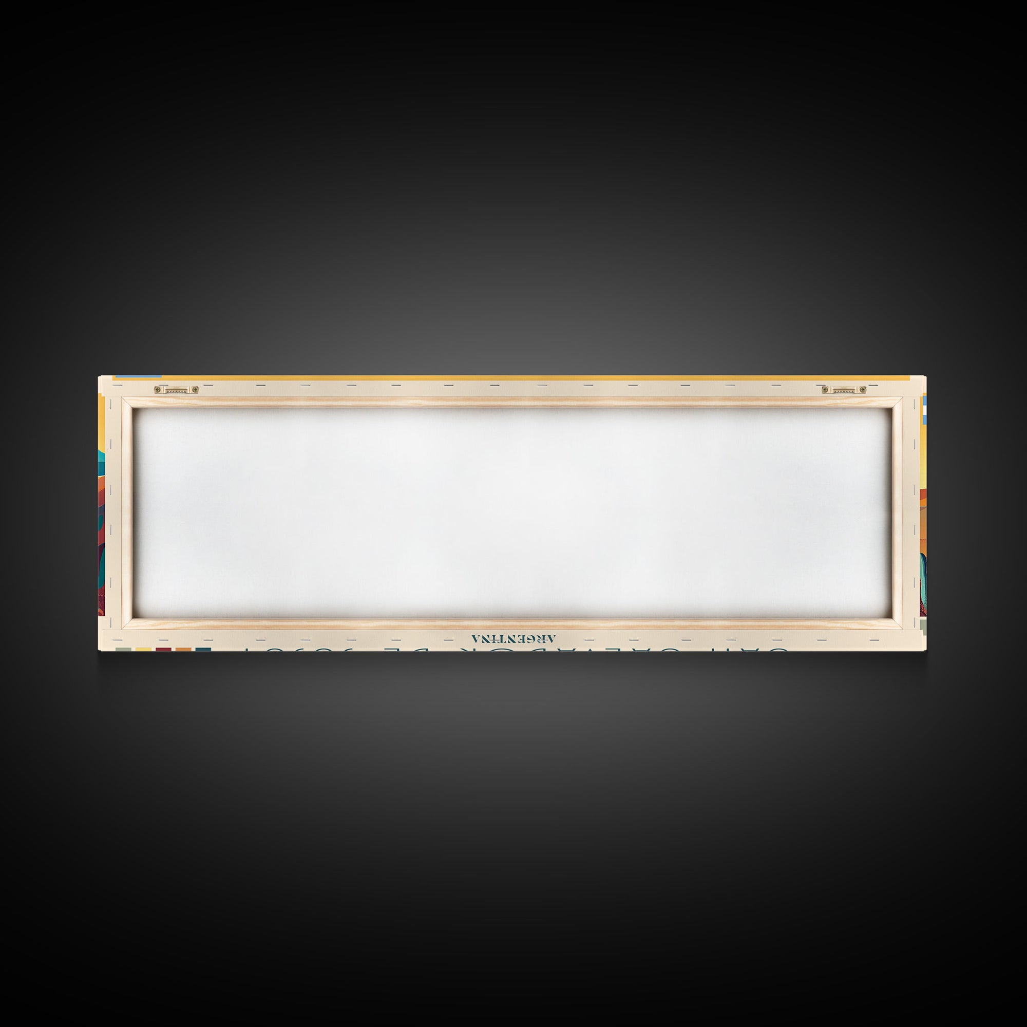 San Salvador de Jujuy, Argentina Panoramic Travel Poster Canvas Print, San Salvador de Jujuy, Argentina Painting, Argentina Art, San Salvador de Jujuy Panoramic Travel Art, Travel Painting