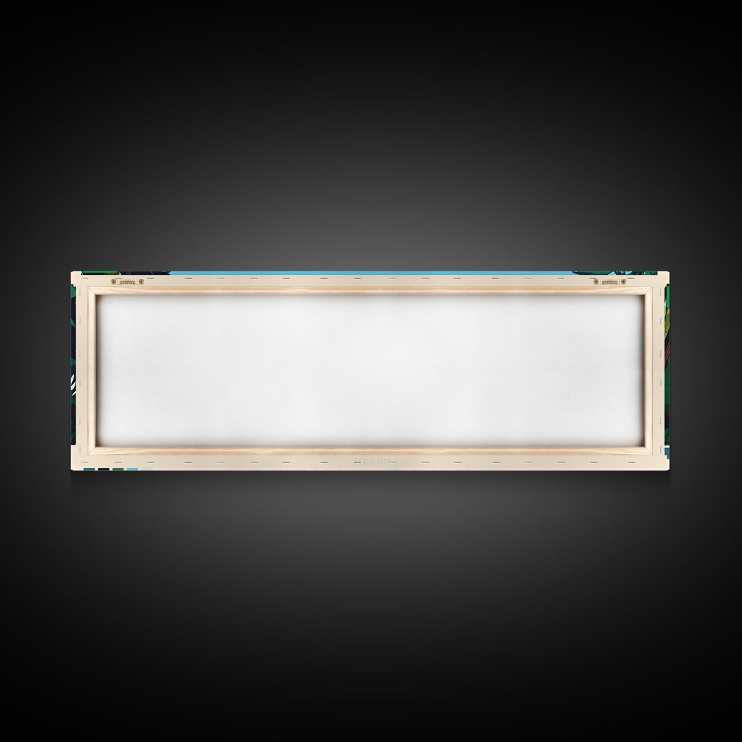 Santo Andre, Brazil Panoramic Travel Poster Canvas Print, Santo Andre, Brazil Painting, Brazil Art, Santo Andre Panoramic Travel Art, Travel Painting