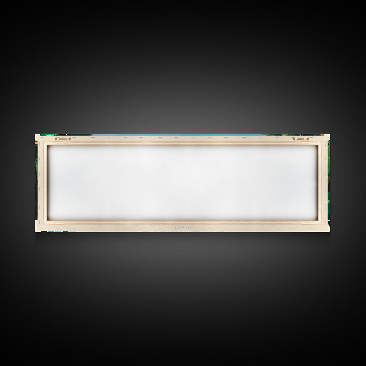 Sao Luis, Brazil Travel Poster Panoramic Canvas Print, Sao Luis, Brazil Painting, Brazil Art, Sao Luis Travel Art, Guest Room Painting