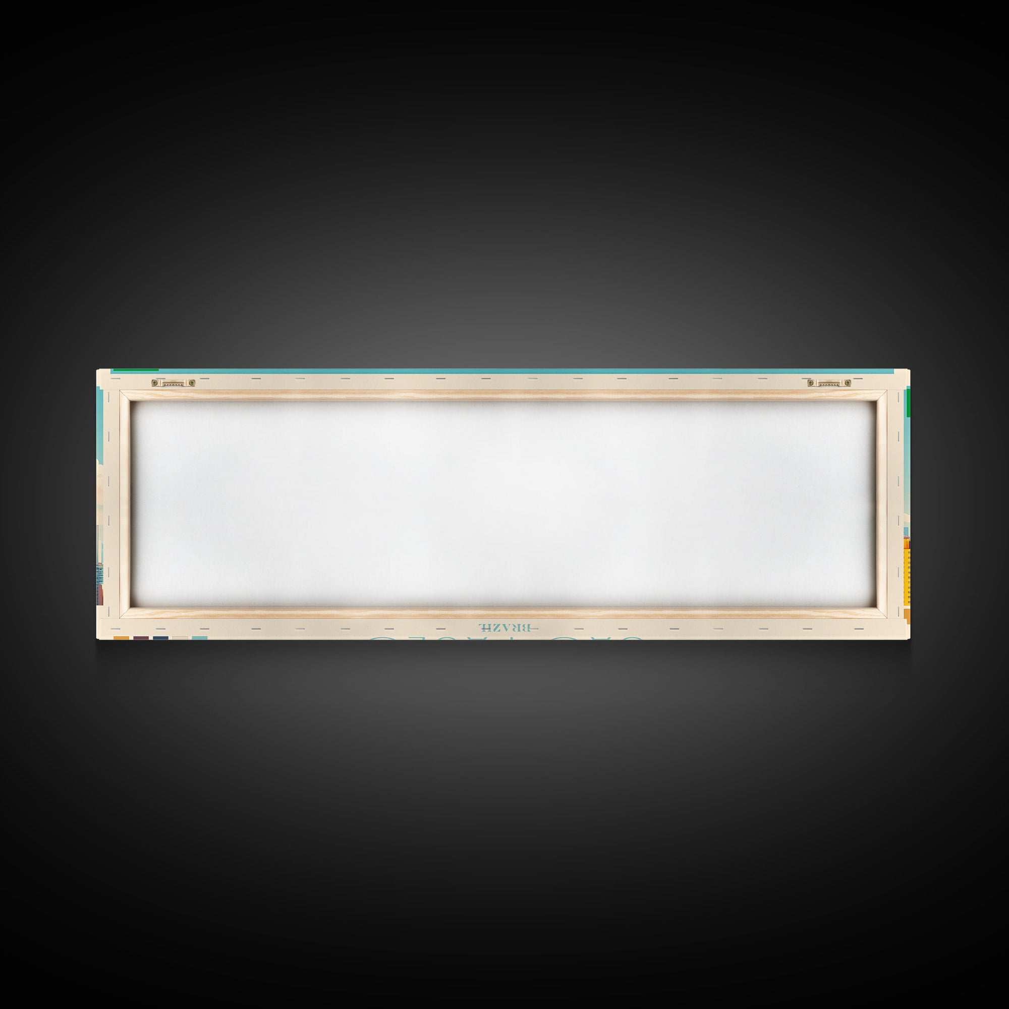 Sao Paulo, Brazil Panoramic Travel Poster Canvas Print, Sao Paulo, Brazil Painting, Brazil Art, Sao Paulo Panoramic Travel Art, Travel Painting