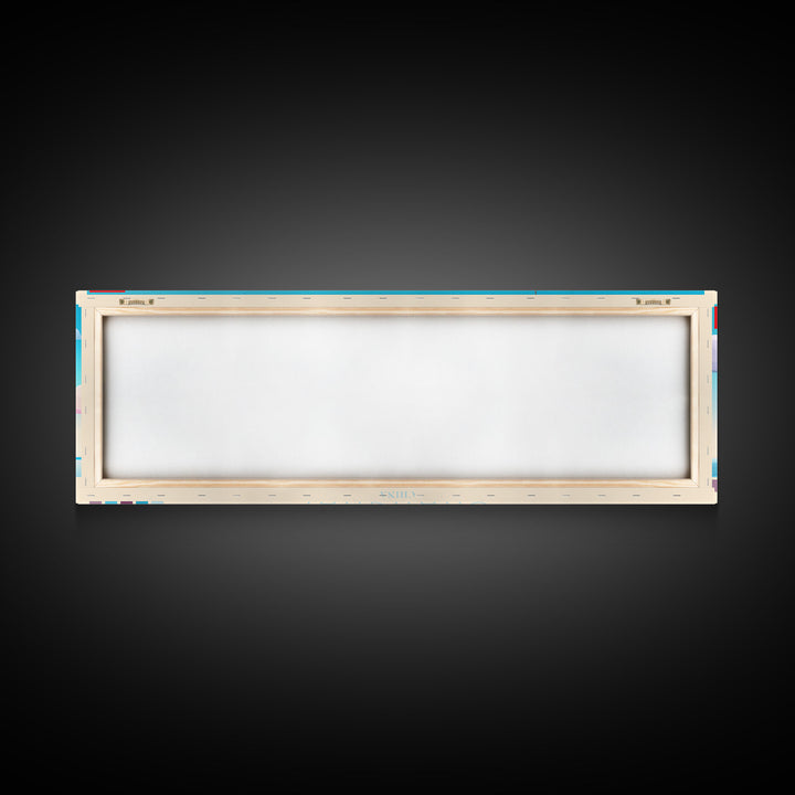 Shanghai, China Travel Poster Panoramic Canvas Print, Shanghai, China Painting, China Art, Shanghai Travel Art, Guest Room Painting