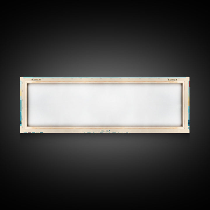 Panoramic Travel Poster Shenzhen, China Canvas Print, Shenzhen, China Painting, China Art, Shenzhen Travel Art, Guest Room Painting