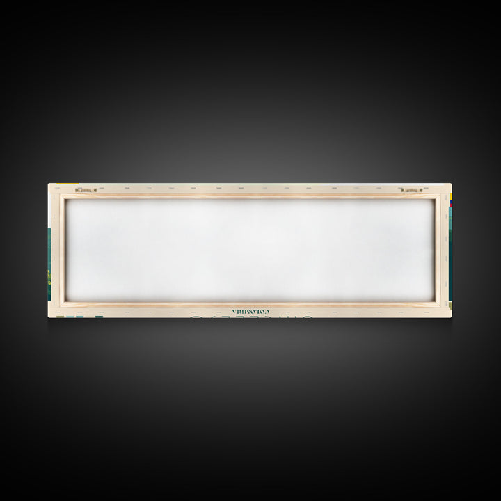 Sincelejo, Colombia Panoramic Travel Poster Canvas Print, Sincelejo, Colombia Painting, Colombia Art, Sincelejo Travel Art, Living Room Painting