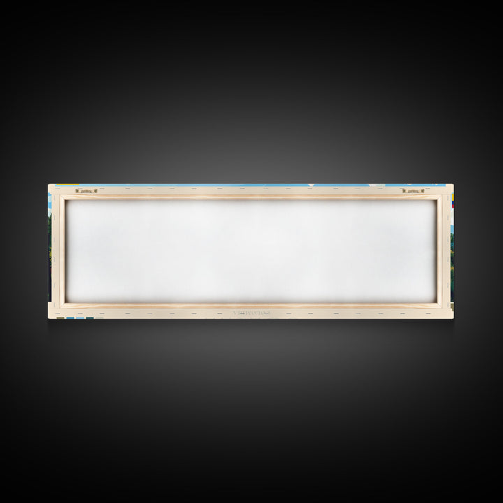 Soacha, Colombia Panoramic Travel Poster Canvas Print, Soacha, Colombia Painting, Colombia Art, Soacha Travel Art, Guest Room Painting