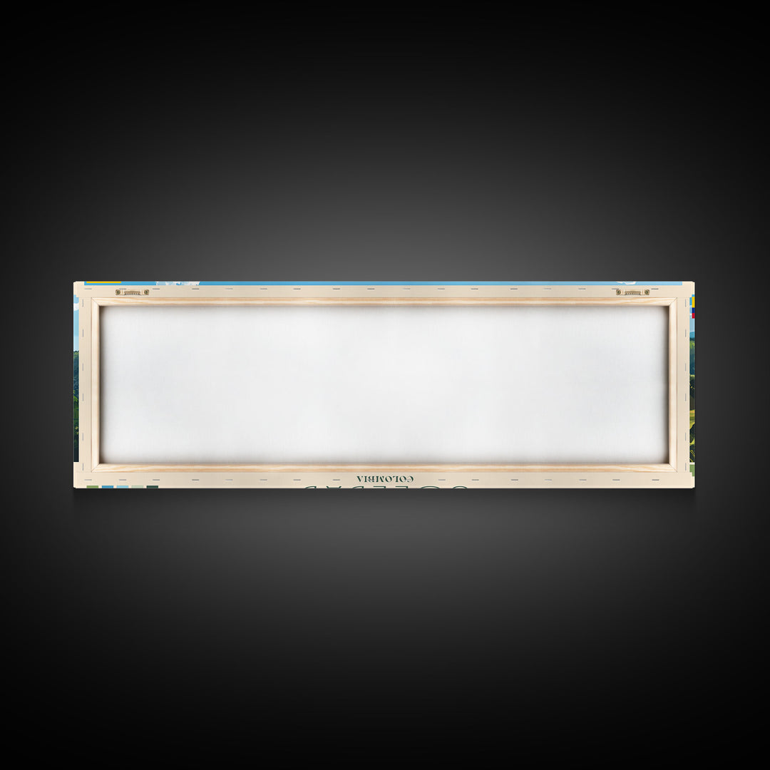 Soledad, Colombia Travel Poster Panoramic Canvas Print, Soledad, Colombia Painting, Colombia Art, Soledad Travel Art, Guest Room Painting