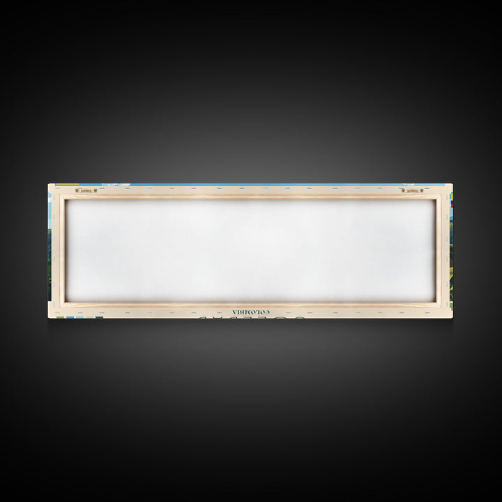 Soledad, Colombia Travel Poster Panoramic Canvas Print, Soledad, Colombia Painting, Colombia Art, Soledad Travel Art, Guest Room Painting