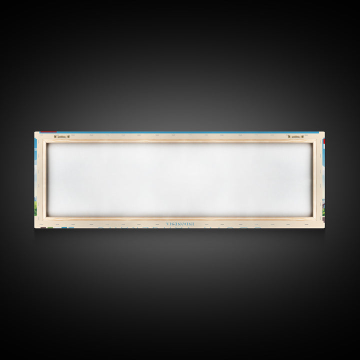 South Tangerang, Indonesia Panoramic Travel Poster Canvas Print, South Tangerang, Indonesia Painting, Indonesia Art, South Tangerang Travel Art, Guest Room Painting