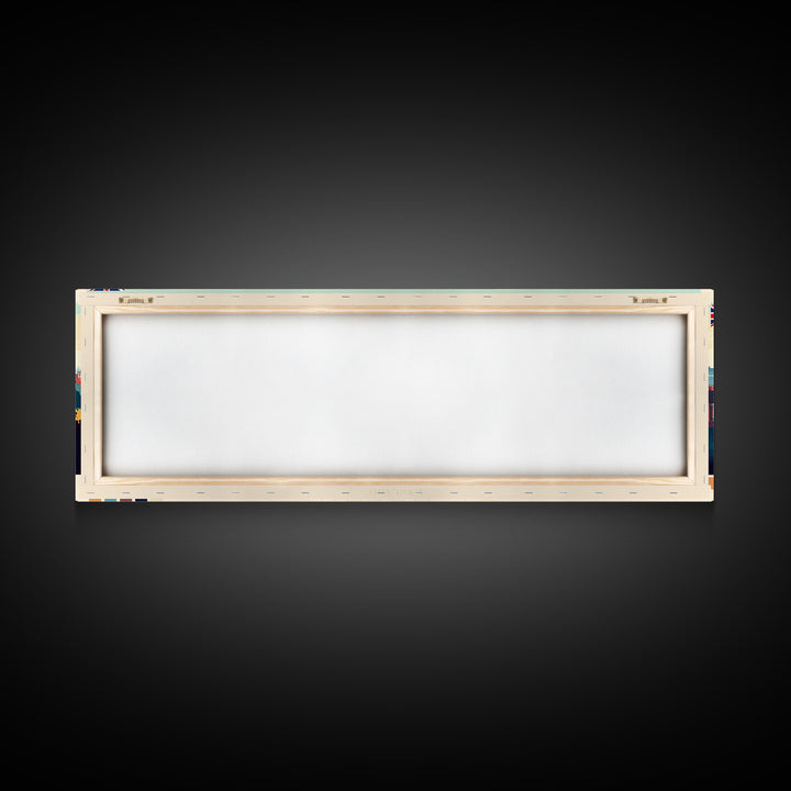 St Albans, England Travel Poster Panoramic Canvas Print, St Albans, England Painting, England Art, St Albans Travel Art, Guest Room Painting