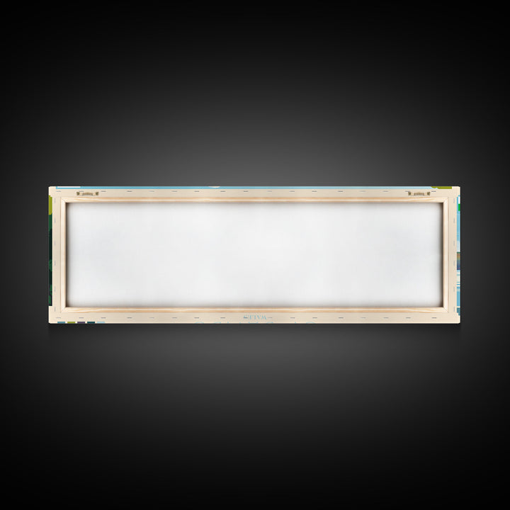 Panoramic Travel Poster St Davids, Wales Canvas Print, St Davids, Wales Painting, Wales Art, St Davids Travel Art, Guest Room Painting