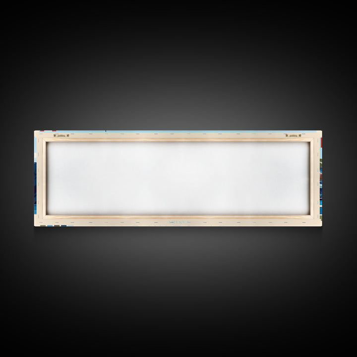 St. John's, Canada Travel Poster Panoramic Canvas Print, St. John's, Canada Painting, Canada Art, St. John's Travel Art, Guest Room Painting