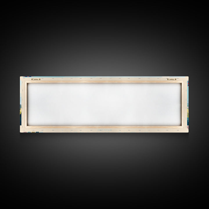 Stoke-on-Trent, England Panoramic Travel Poster Canvas Print, Stoke-on-Trent, England Painting, England Art, Stoke-on-Trent Travel Art, Guest Room Painting