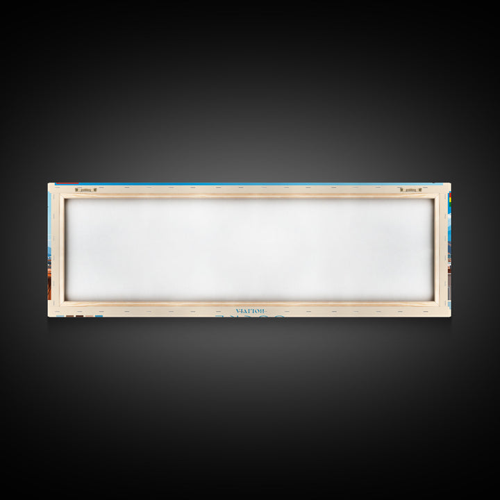 Sucre, Bolivia Panoramic Travel Poster Canvas Print, Sucre, Bolivia Painting, Bolivia Art, Sucre Travel Art, Living Room Painting